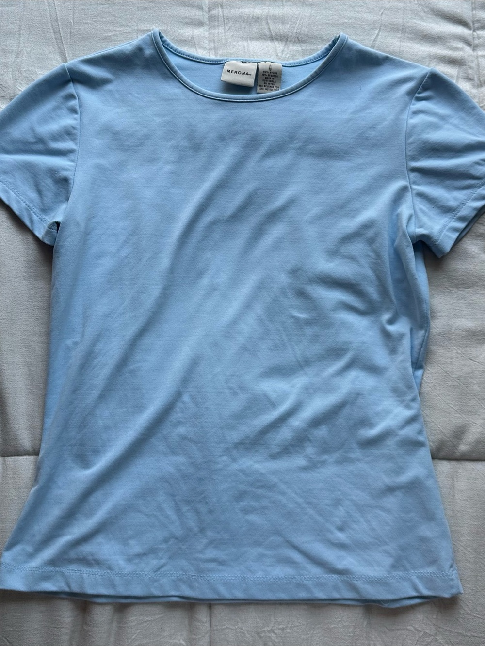 Merona Pastel Blue Crewneck Short Sleeve Tee